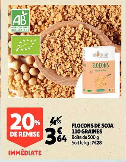 Flocons De Soja 110 Graines