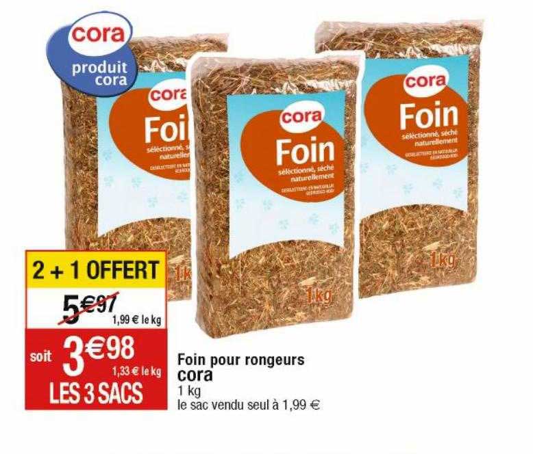 foin pour rongeurs cora