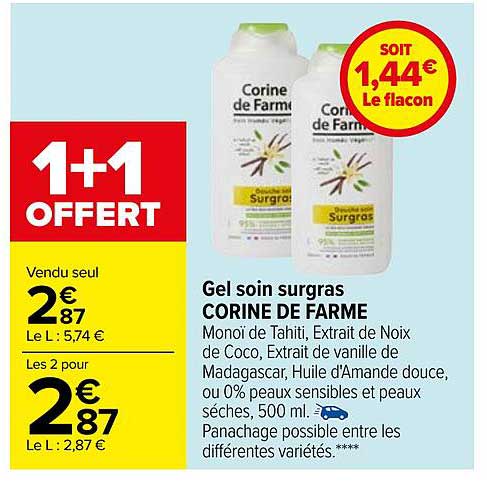 gel soin surgras corine de farme