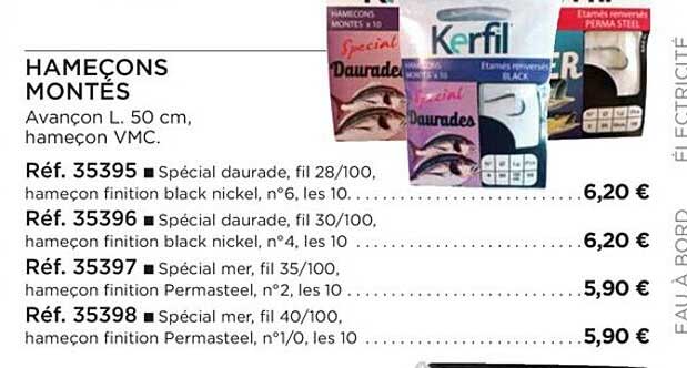 hameçons montés