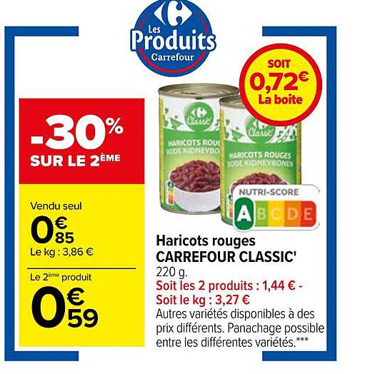 Haricots Rouges Carrefour Classic'