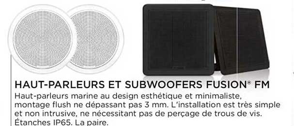 haut-parleurs et subwoofers fusion fm