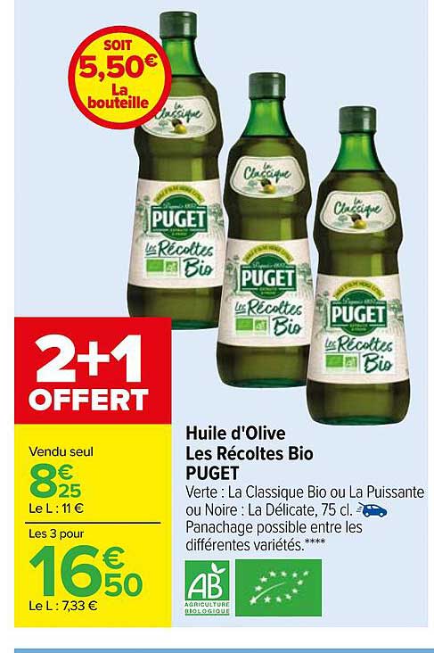 huile d'olive les récoltes bio puget