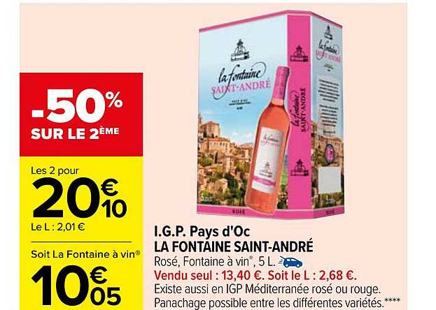 i.g.p. pays d'oc la fontaine saint-andré