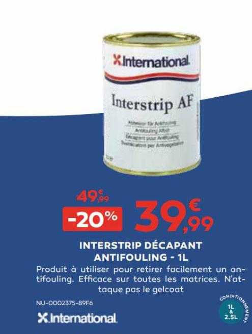 interstrip décapant antifouling - 1 l