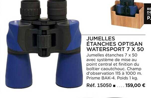 jumelles étanches optisan watersport 7 x 50