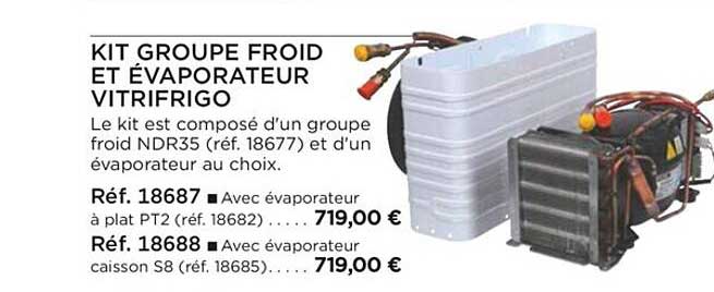 kit groupe froid et évaporateur vitrifrigo