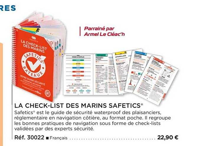 la check-list des marins safetics