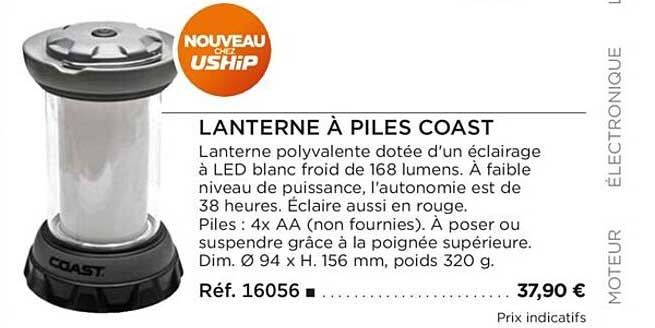lanterne à piles coast