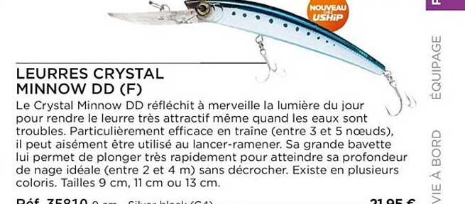 leurres crystal minnow dd (f)