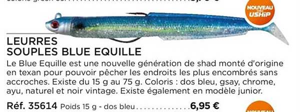 leurres souples blue équille