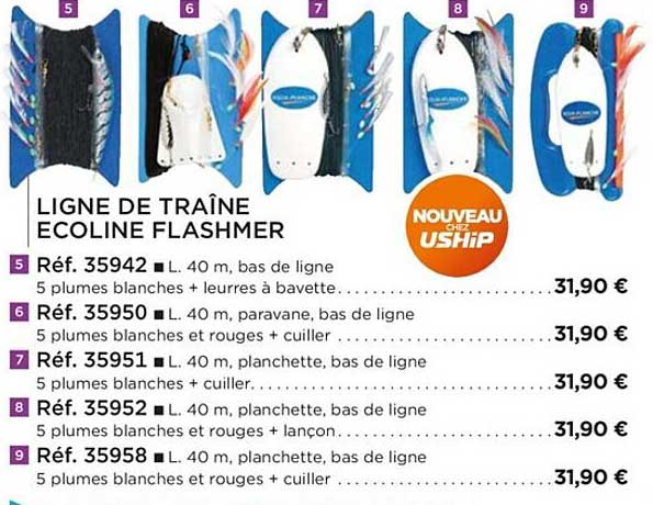 ligne de traîne écoline flashmer