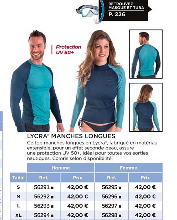 lycra manches longues