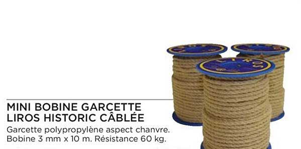 mini bobine garcette liros historic câblée
