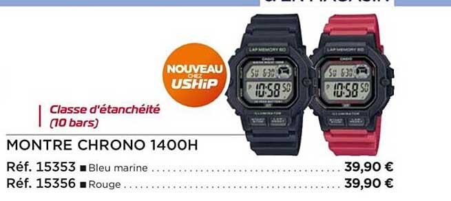 montre chrono 1400h