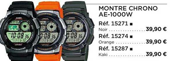 montre chrono ae-1000w