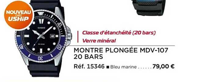montre plongée mdv-107 20 bars