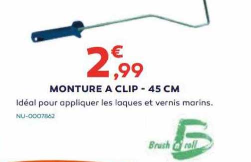 monture à clip - 45 cm