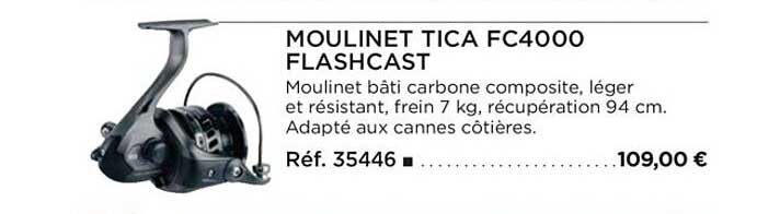 moulinet tica fc4000 flashcast