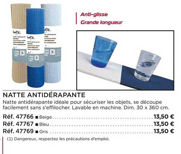 natte antidérapante