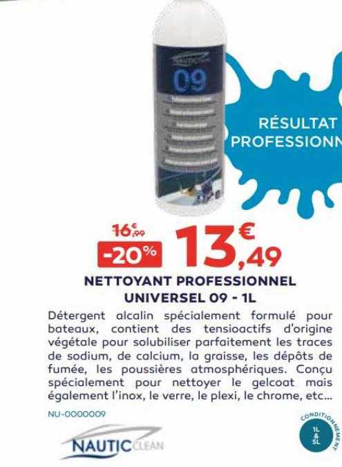 Nettoyant Professionnel Universel 09 - 1 L