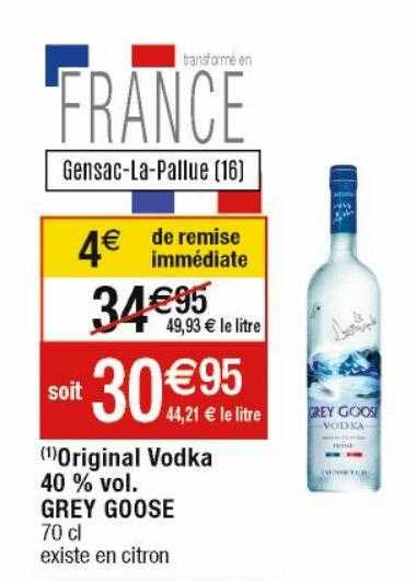 original vodka 40% vol. grey goose