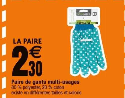 paire de gants multi-usages