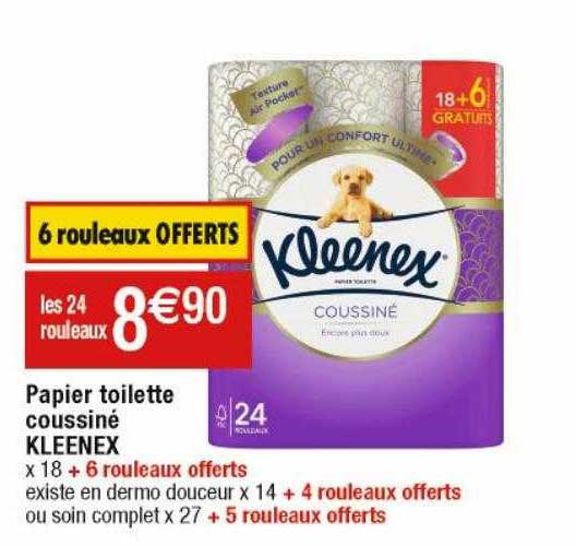 Papier Toilette Coussiné Kleenex
