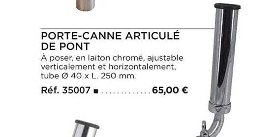 porte-canne articulé de pont