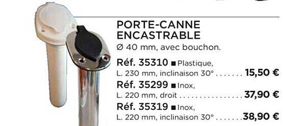 porte-canne encastrable