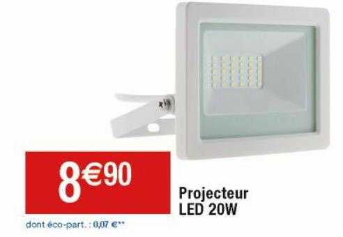 projecteur led 20w