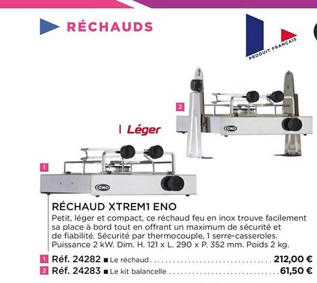 réchaud xtrem1 eno