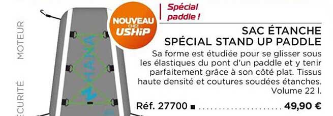 Sac étanche Spécial Stand Up Paddle