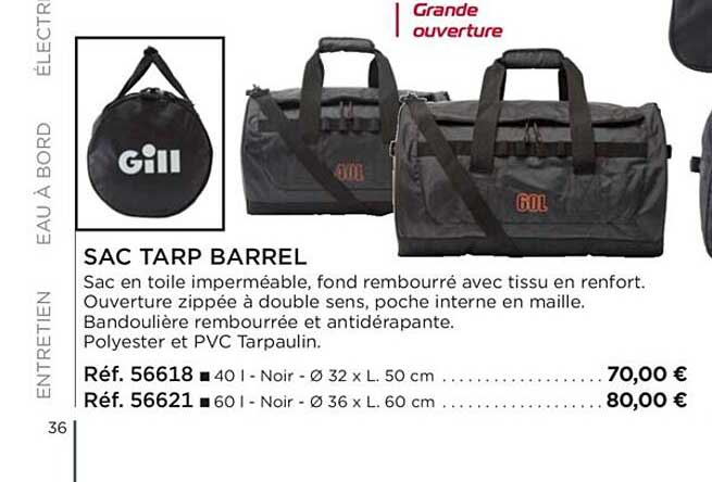 sac tarp barrel gill