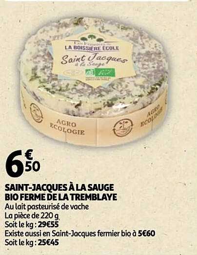 saint-jacques à la sauge bio ferme de la tremblaye