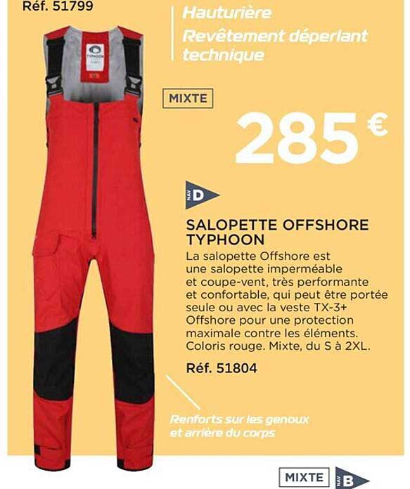 salopette offshore typhoon