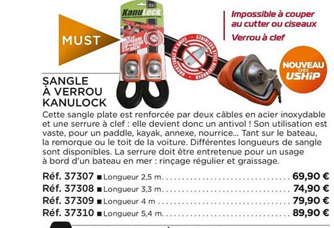 sangle à verrou kanulock