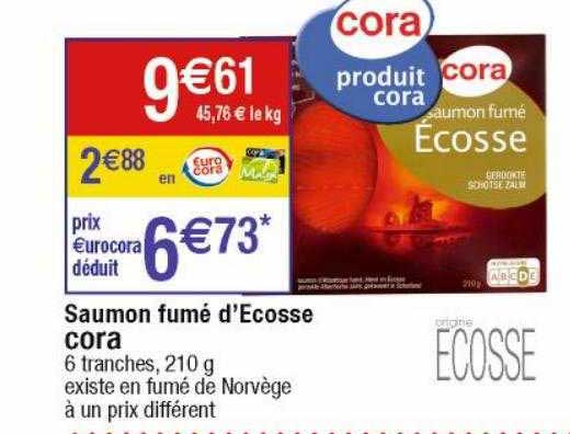 saumon fumé d'écosse cora
