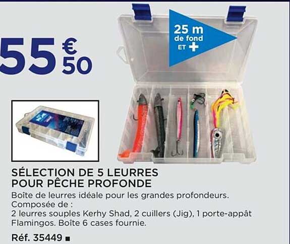 sélection de 5 leurres pour pêche profonde