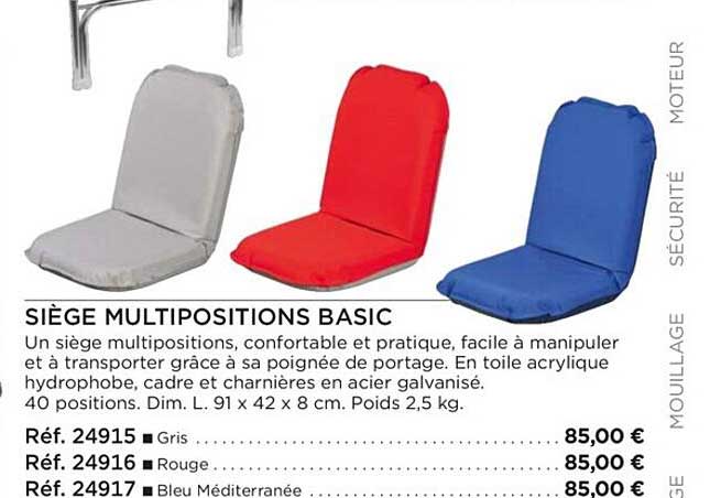 siège multipositions basic
