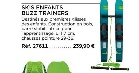 skis enfants buzz trainers