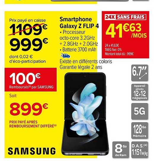 smartphone samsung galaxy z flip 4