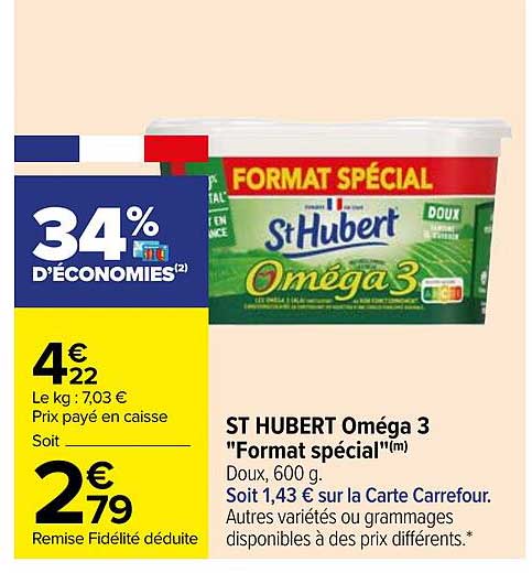 st hubert oméga 3 "format spécial"