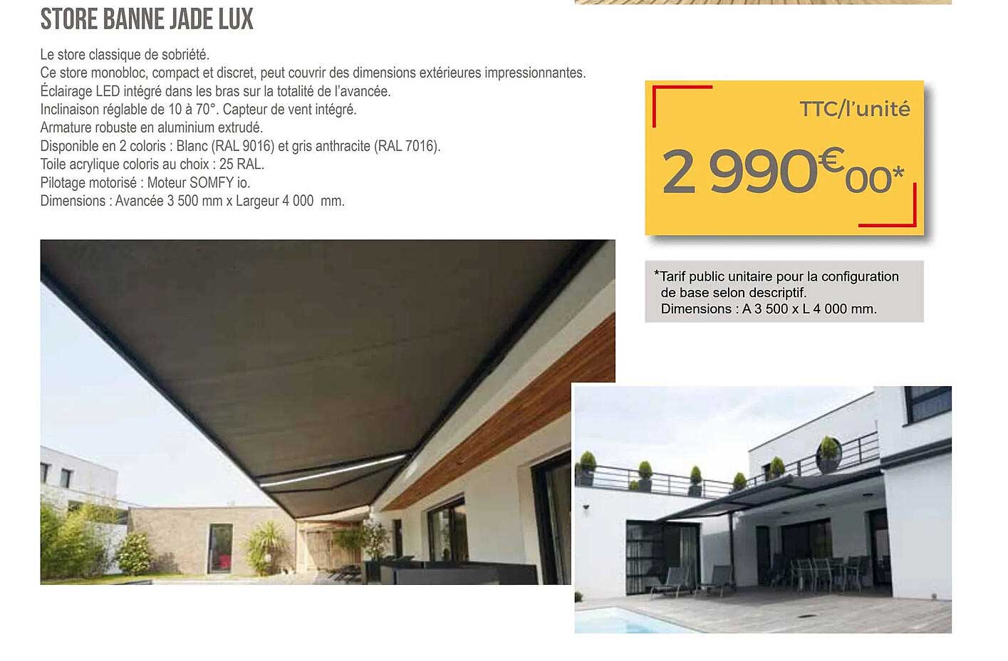 store banne jade lux