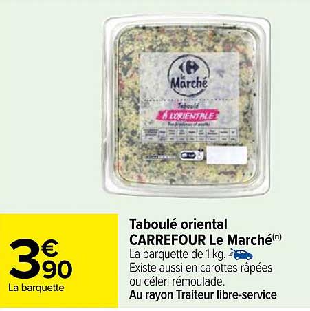 Taboulé Oriental Carrefour Le Marché