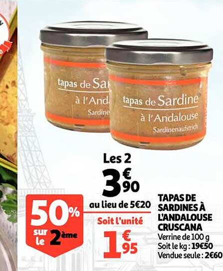 Tapas De Sardines à L'andalouse Cruscana