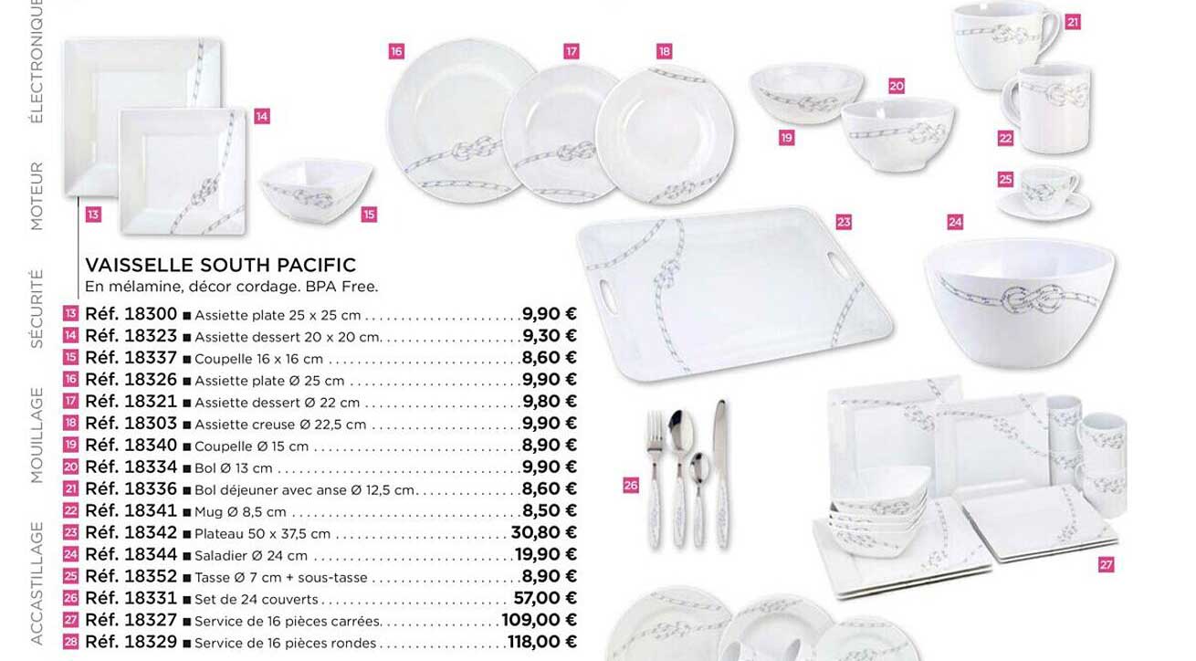 vaisselle south pacific