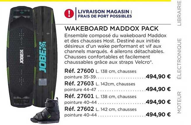 wakeboard maddox pack