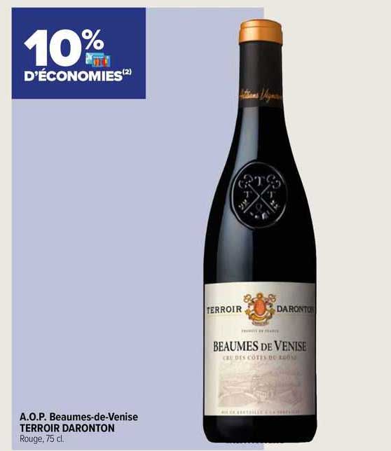 a.o.p. beaumes-de-venise terroir daronton