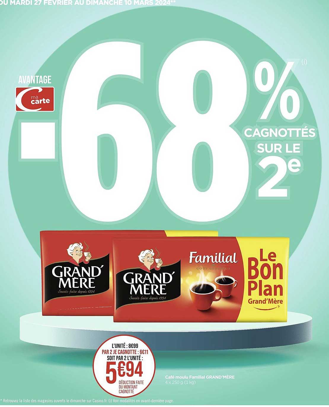 café moulu familial grand'mère